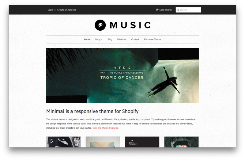 minimal theme