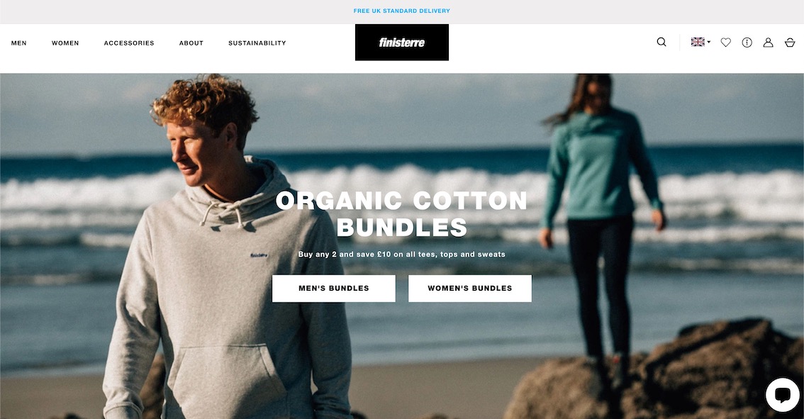 Finisterre Shopify Plus Sustainable Brands Ethical Brands on Shopify