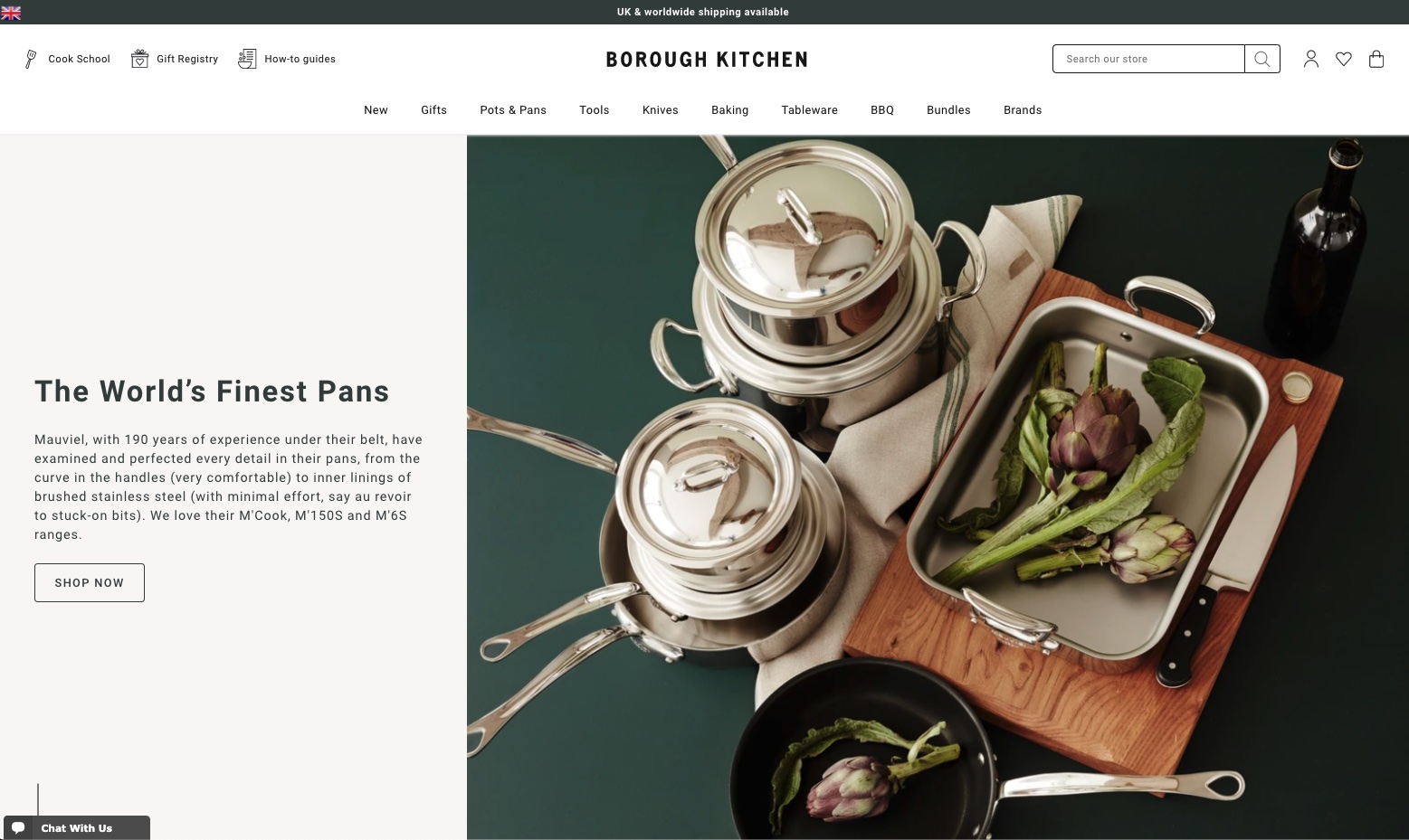 Brands replatformed from Magento to Shopify | Borough Kitchen