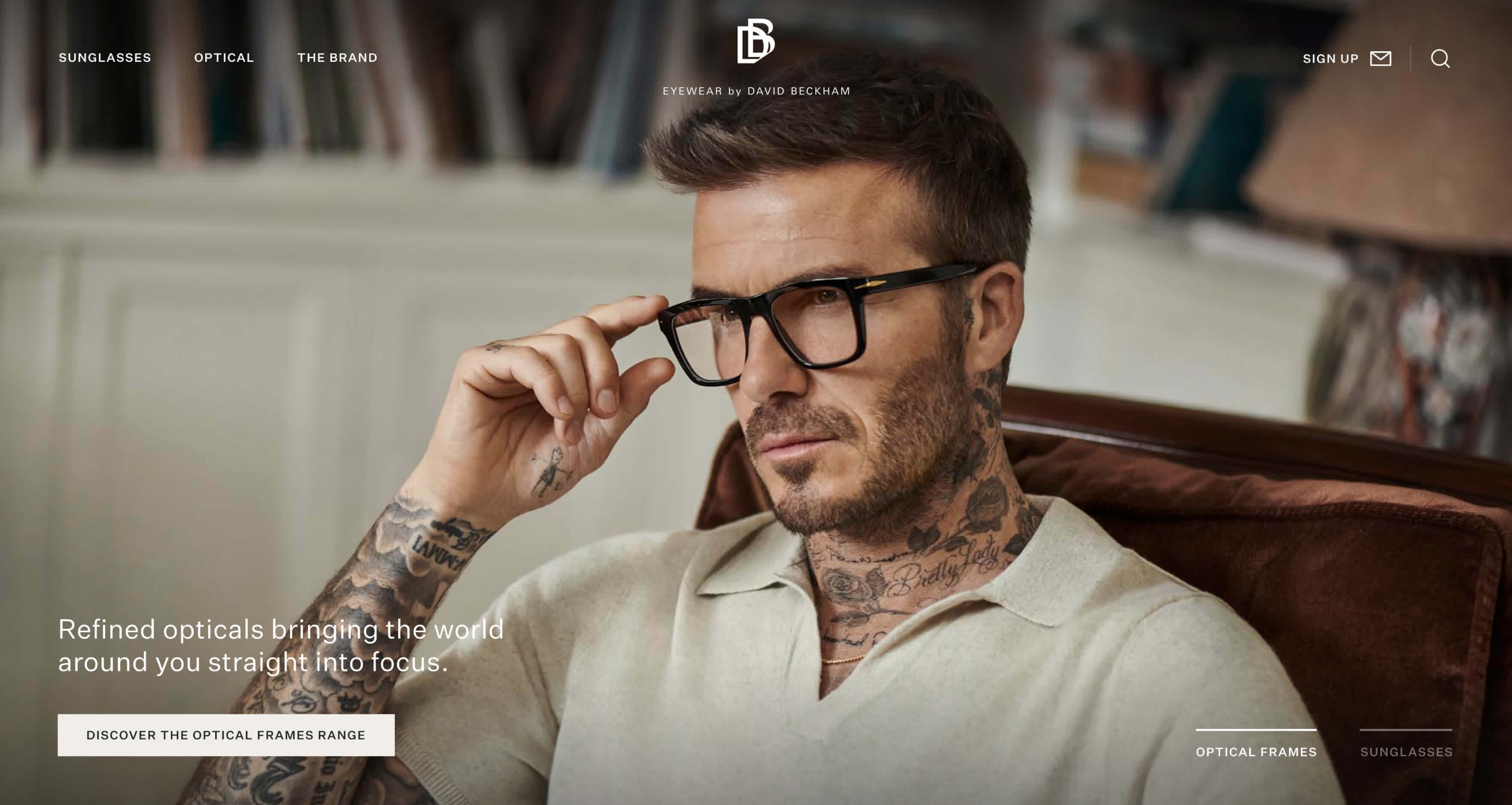 David Beckham Eyewear Website by We Make Websites | Shopify Plus Case ...