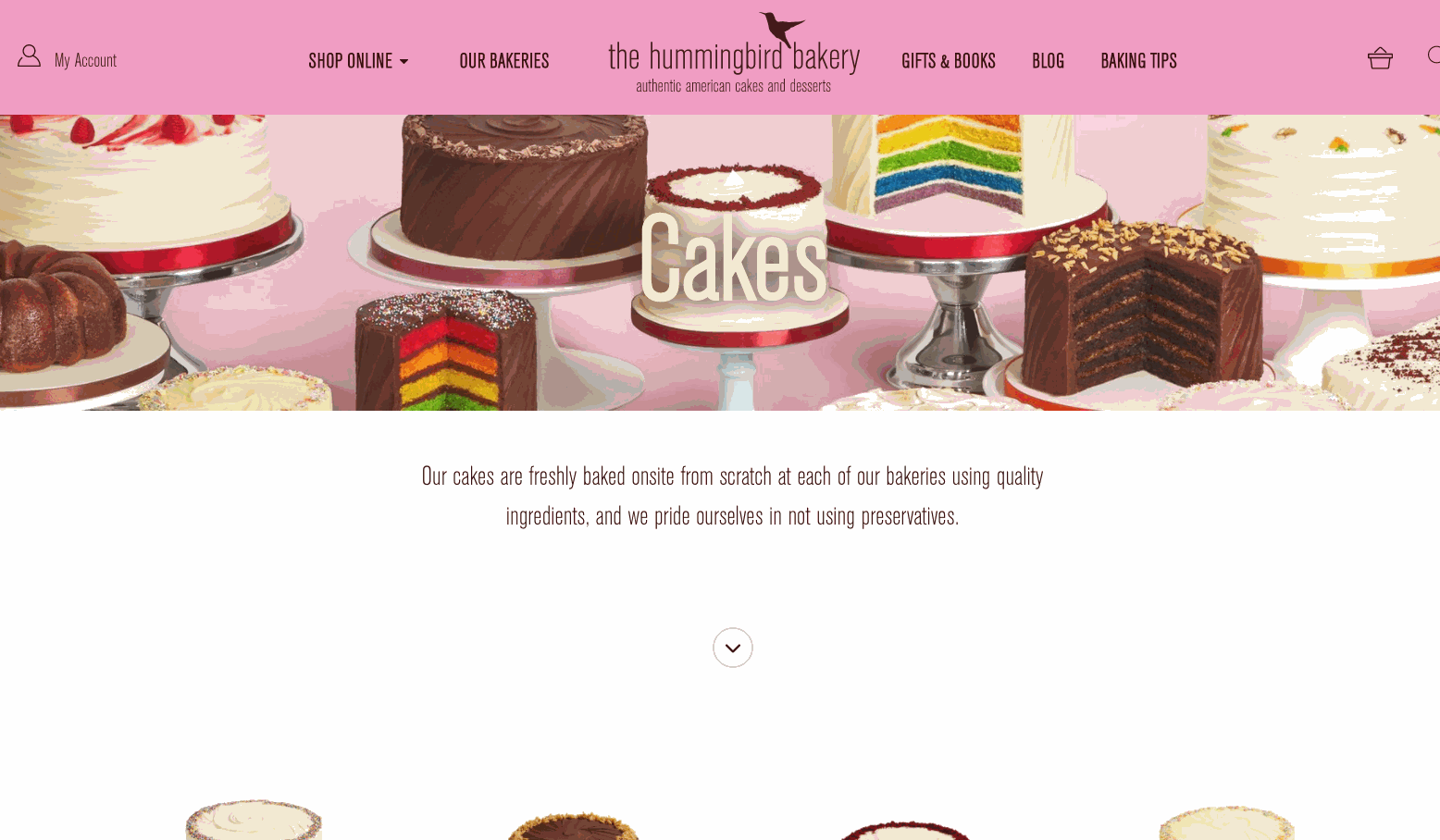 Hummingbird product pages