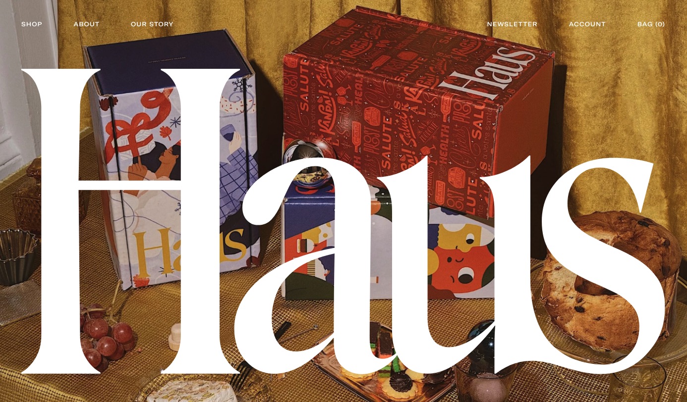Haus e-commerce design Shopify