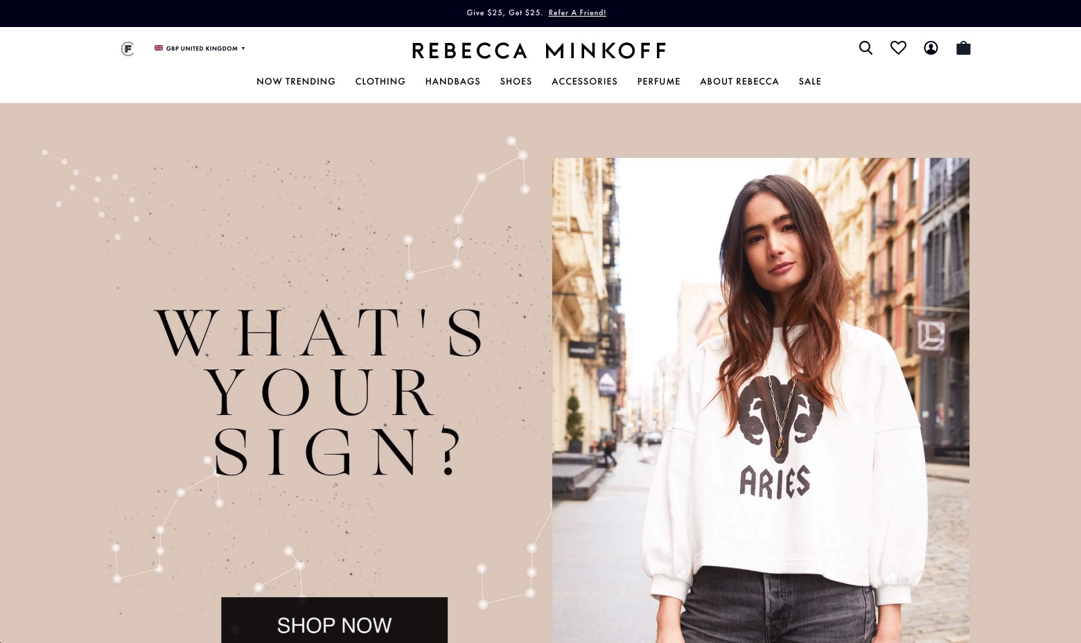Brands replatformed from Magento to Shopify | Rebecca Minkoff