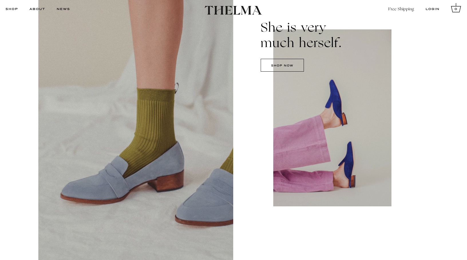 Thelma e-commerce design Shopify