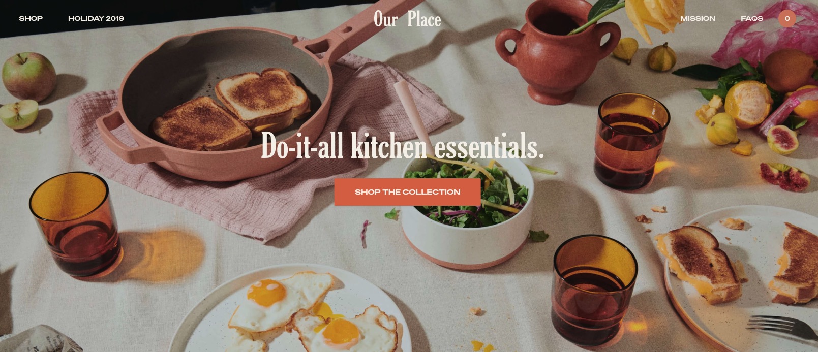 From our Place Shopify e-commerce design