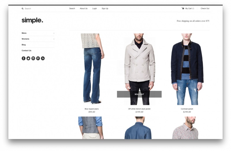 Simple theme
