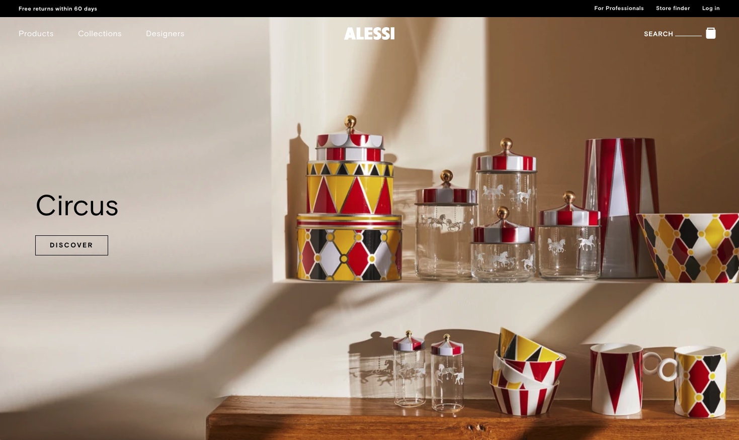 Brands replatformed from Magento to Shopify | Alessi