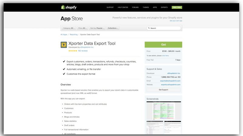 Xporter Data Export Tool