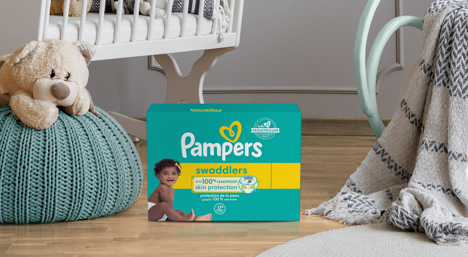 Pampers Swaddlers Active Size 7 Baby Diaper - 44 Count