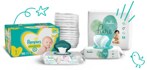Pampers Diapers and Wipes
