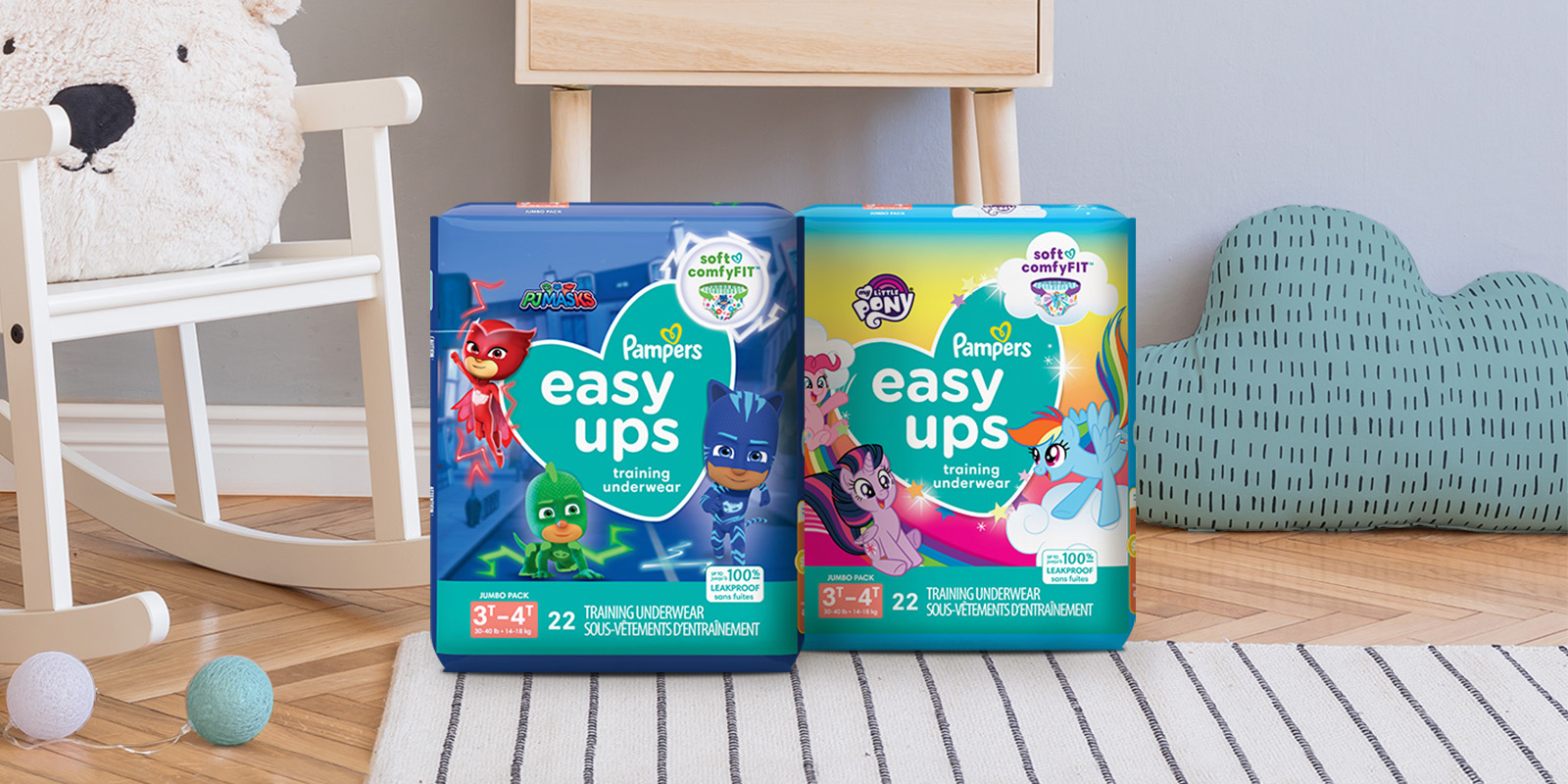 Pampers Easy Ups Pull-On Diapers, Size 6 (37+ lb), Go Diego Go!, Jumbo, Diapers & Training Pants