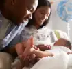 Newborn baby first poop