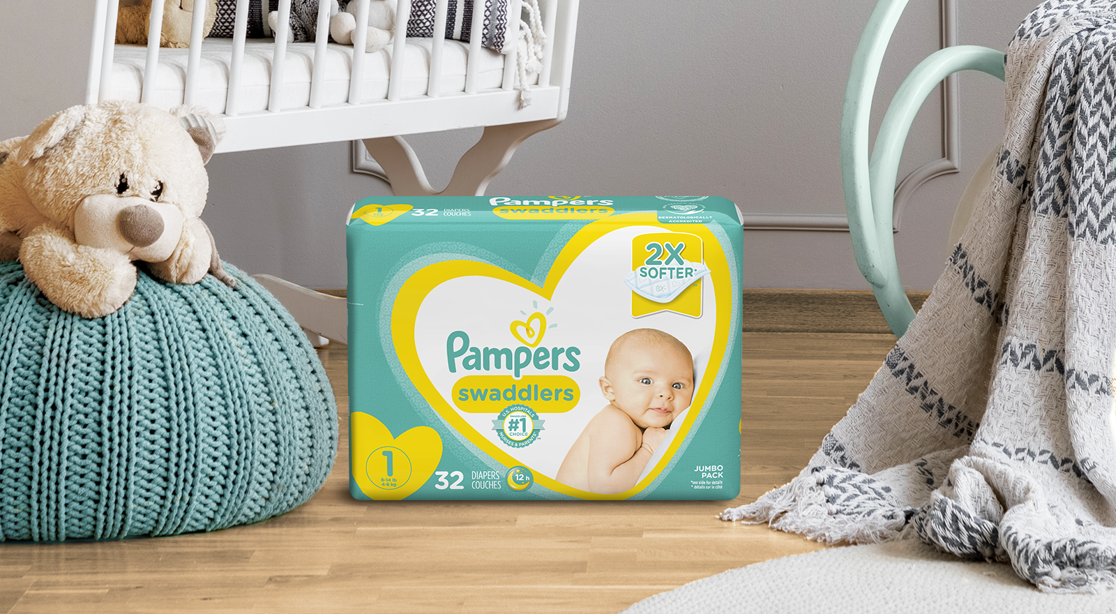 pampers swaddlers small pack