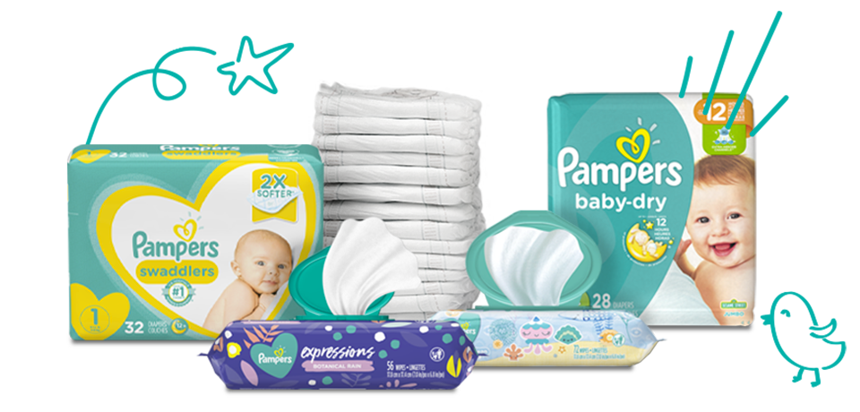 Newborn Diapers & Wipes