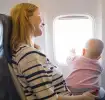 Mother Flying with a Baby