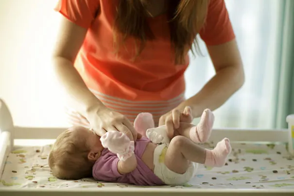 Baby-being-washed