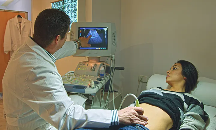 Ultrasound of an Ectopic Pregnancy