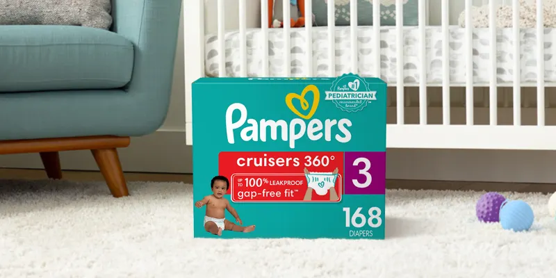 Pampers Cruisers 360 Diapers, Size 3, 136 Count