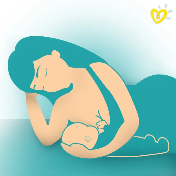 Breastfeeding Mother Lying Down