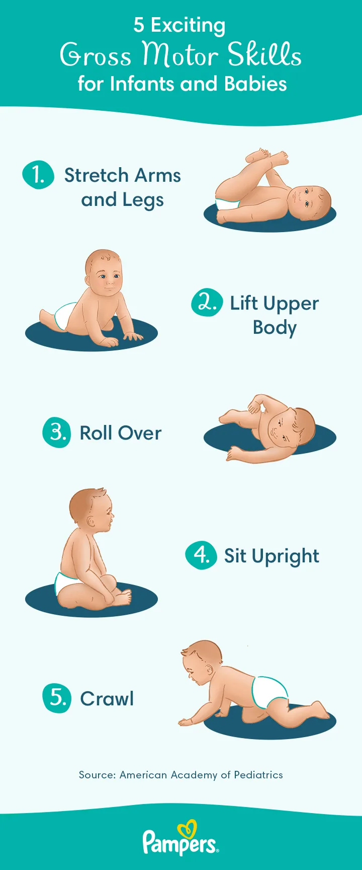 Gross Motor Skills Examples for Infants and Babies
