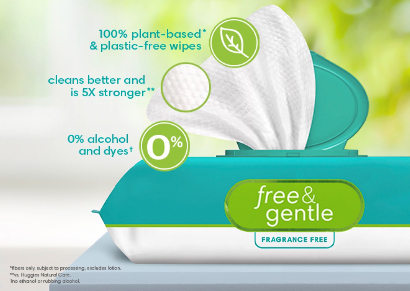 Free & Gentle™ Wipes | Pampers