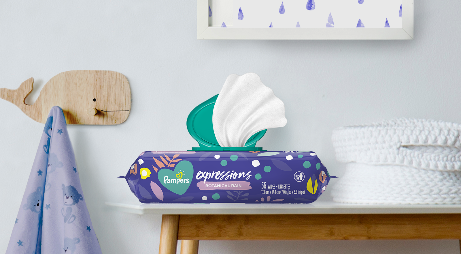 pampers expressions botanical rain baby wipes