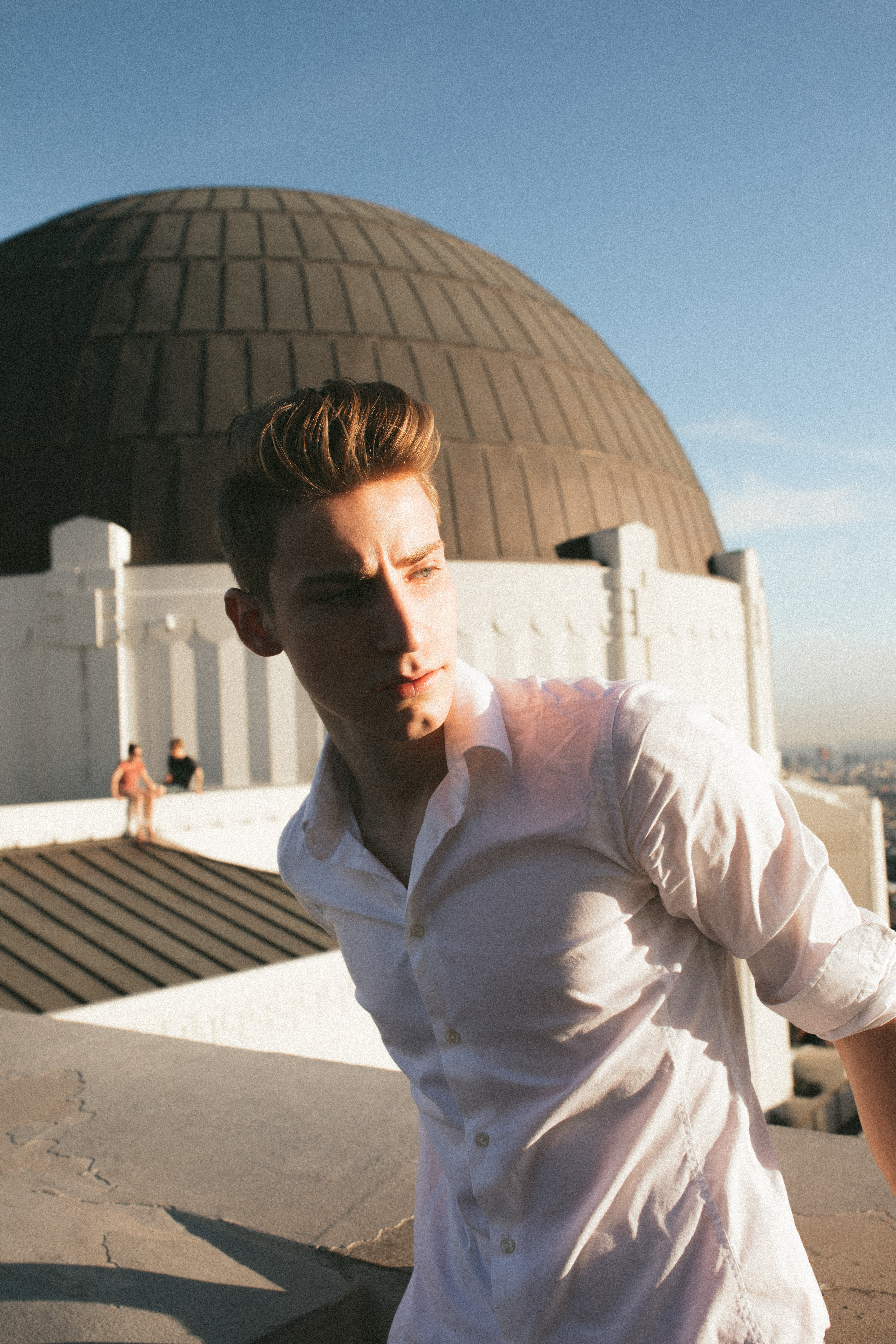 Boy at Griffith Observatory
