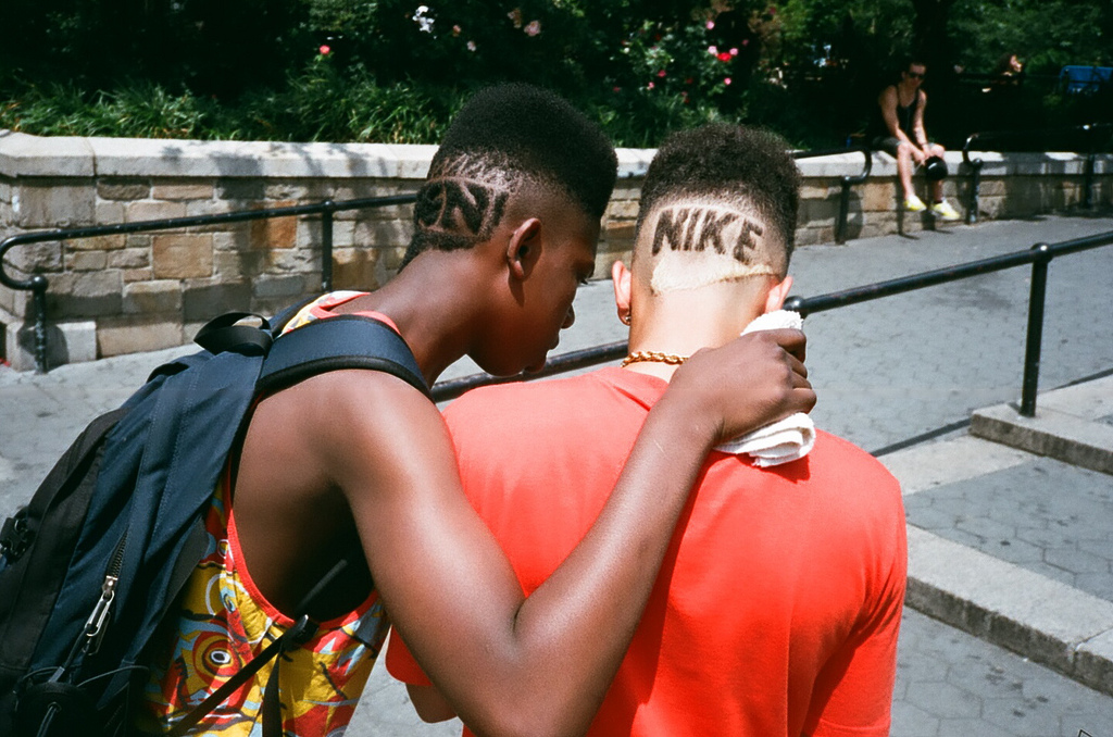 Boys with Nike in hair