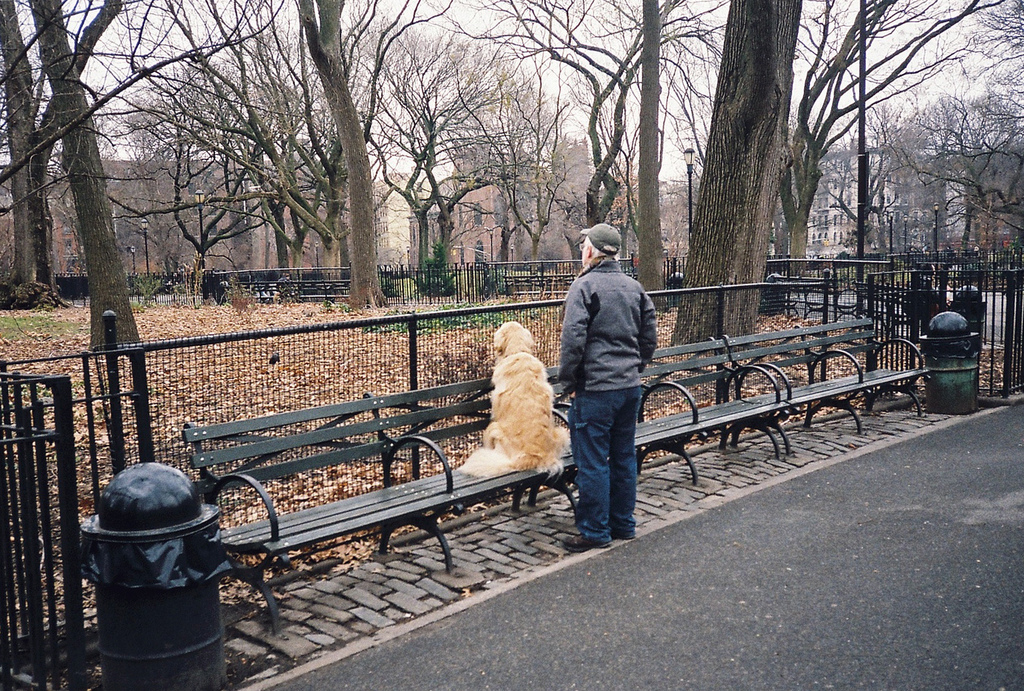 Man with dog