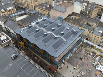 Birdseye view of the new Bradford Market