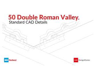 50 Double Roman Valley CAD Detail Drawings