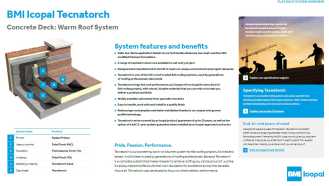 Tecnatorch Warm Roof System Overview Sheet Image