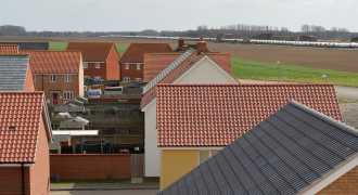 BMI Redland range of tiles housebuilder site