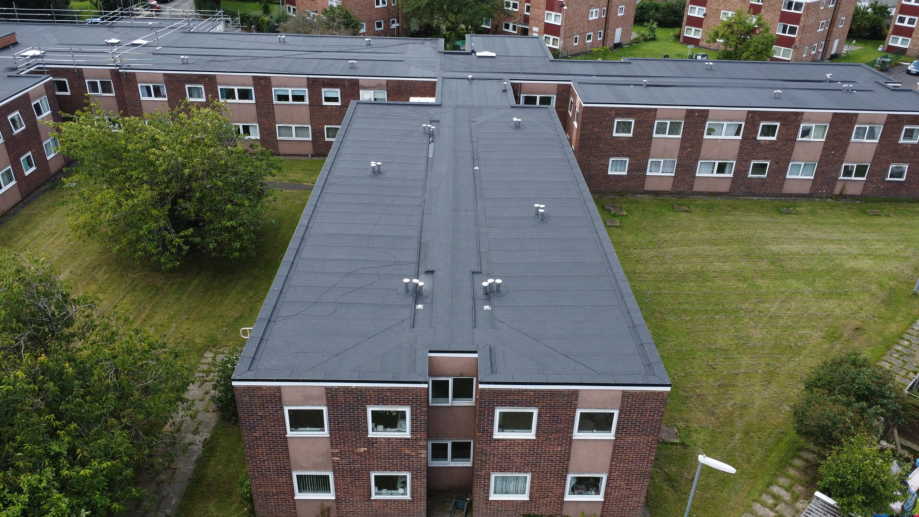 Reinforced Bitumen Roofing - Tucker & Tunstalls, Halliday Court
