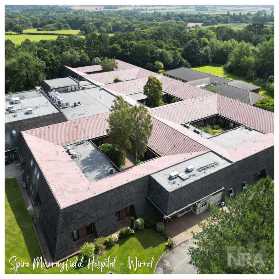 Spire Murrayfield Hospital Wirral by NRA Roofing using Mini Stonewold