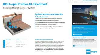 Icopal Profiles XL FireSmart cold roof image