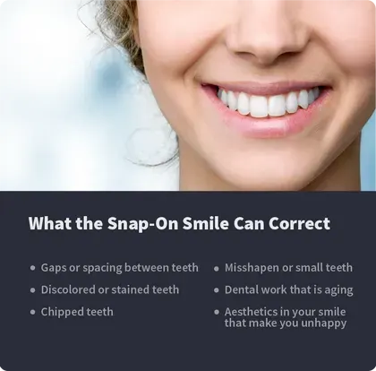 What the Snap-On Smile Can Correct