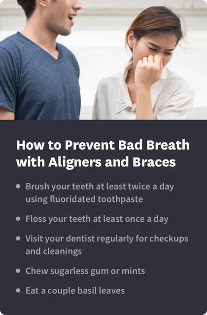 How to prevent bad breath with aligners and braces