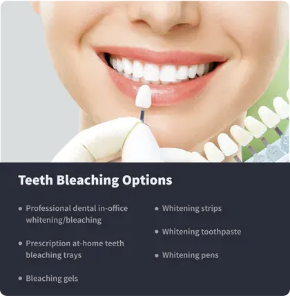 teeth bleaching options