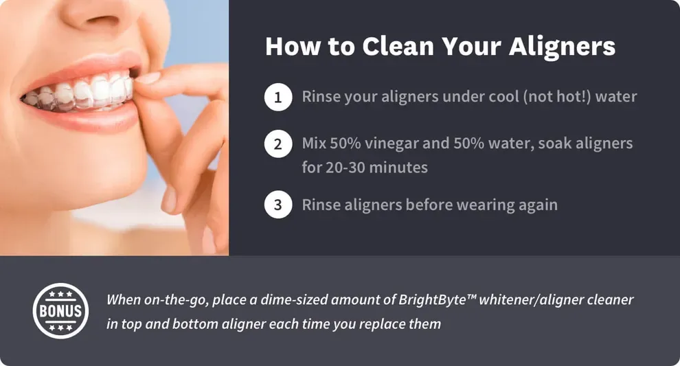 how to clean your aligners