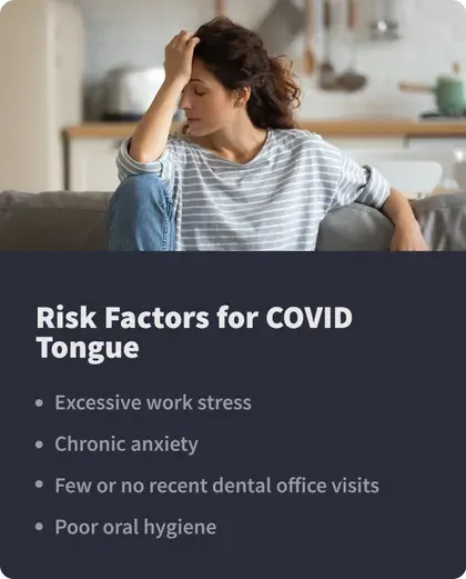 risk factors for COVID tongue