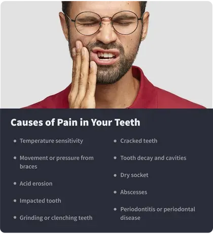 causes of pain in your teeth