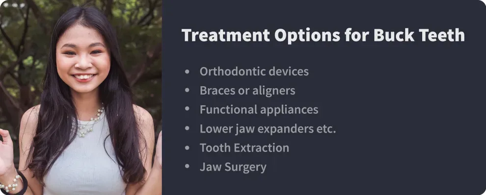 treatment options for buck teeth