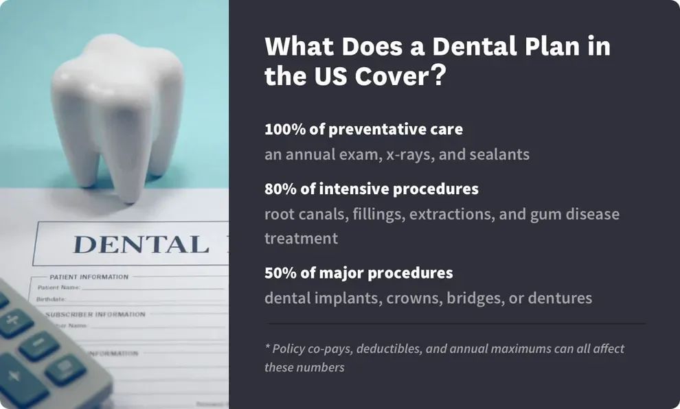 what a dental plan covers in the us