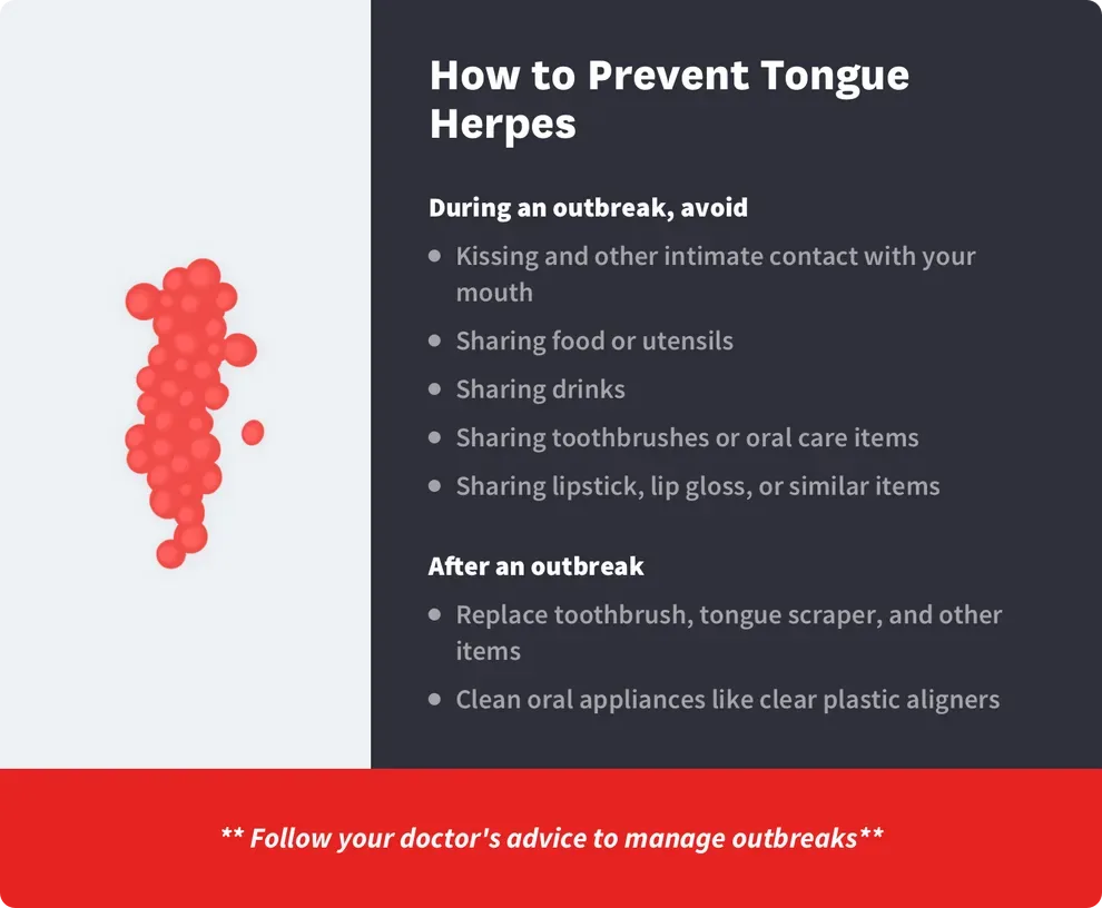 how to prevent tongue herpes