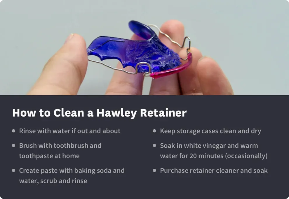 how to clean a hawley retainer