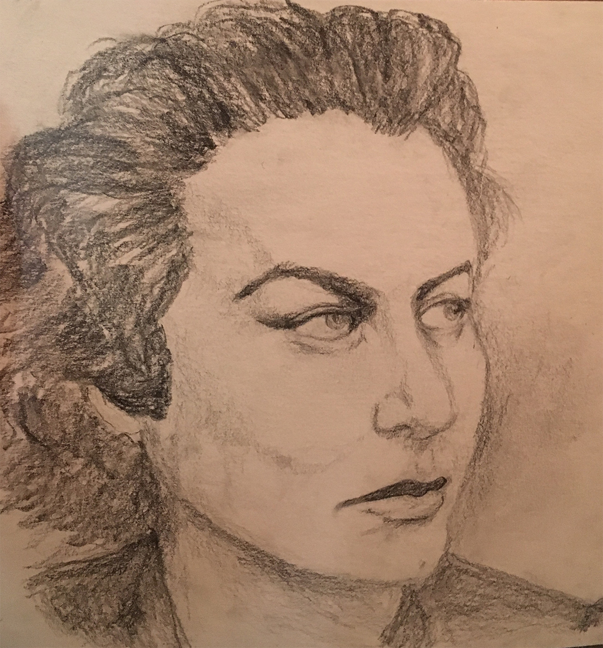 drawing of Muriel Rukeyser by Khadijah Queen