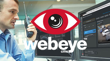 webeyeCMS video and alarm monitoring software
