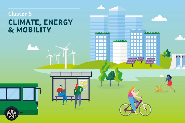 Cluster 5 - Climate, Energy & Mobility info days banner