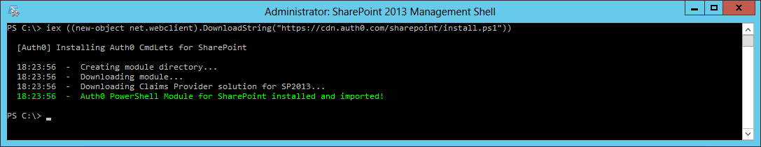 SharePoint Management Shell - cmdlets installation